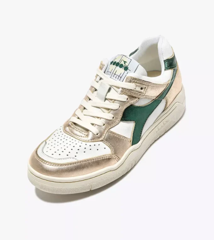 B.560 Metallic Mix Wn Heritage sneaker en cuir