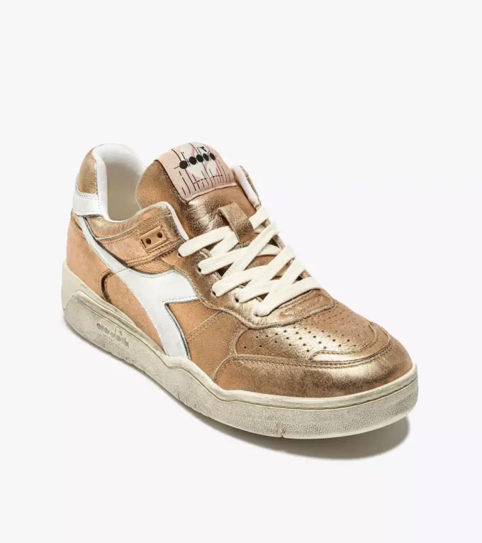 B.560 Metallic Wn Baskets en cuir Heritage