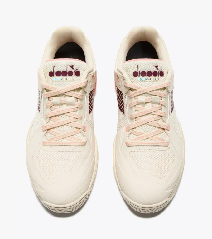 Blushield Torneo 3 W Ag Chaussure de tennis pour surfaces dures et courts en terre battue – Protection et amorti