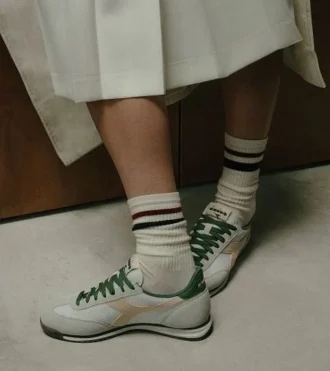 Cross Baskets basses en daim