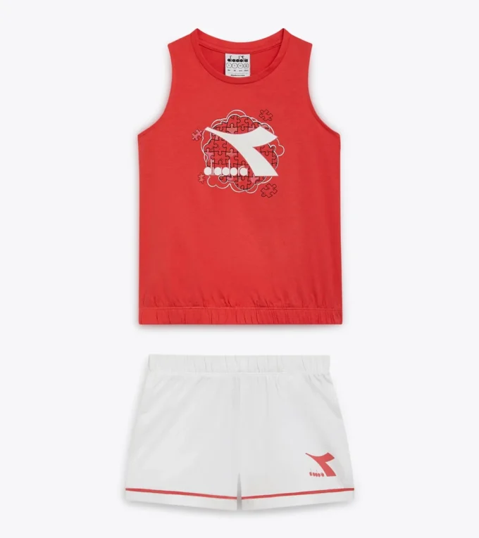 Ensemble Jg. Set Ss Puzzles Ensemble de sport – Débardeur et short – Fille