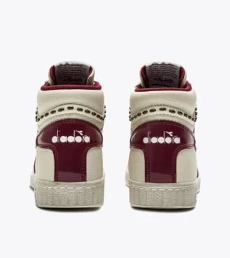 Game L High Waxed Studs Wn Baskets rétro montantes de tennis