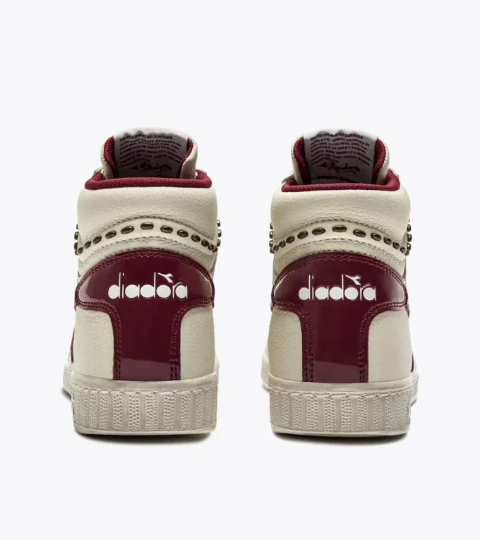 Game L High Waxed Studs Wn Baskets rétro montantes de tennis