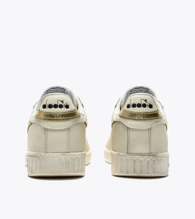 Game L Low Waxed Metal Wn Baskets de sport en cuir