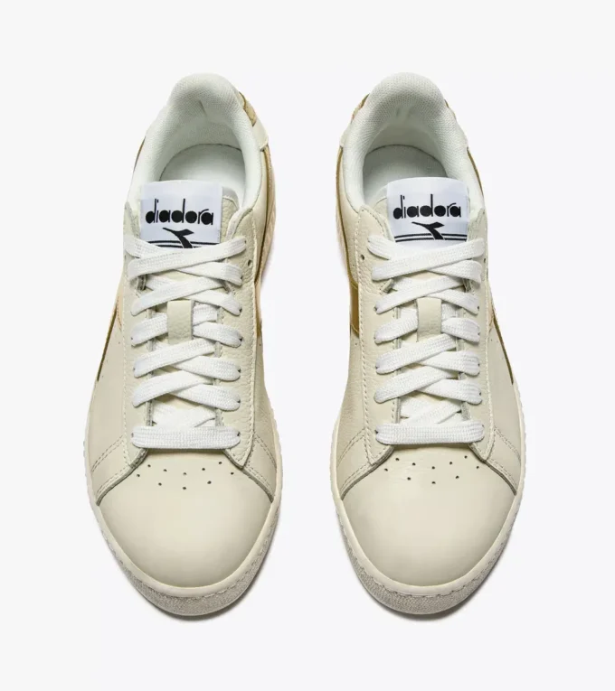 Game L Low Waxed Metal Wn Baskets de sport en cuir