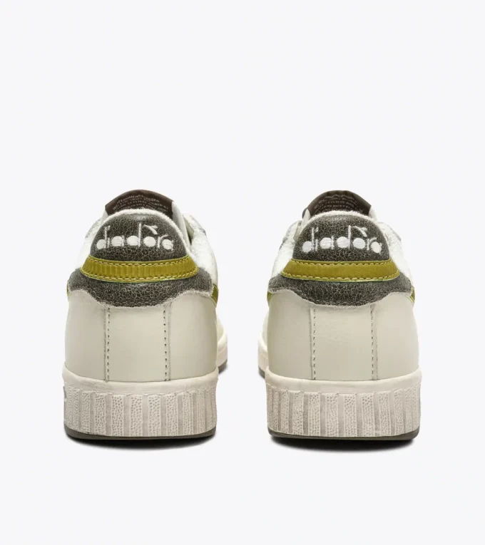 Game Low Stripes Waxed Baskets rétro-tennis