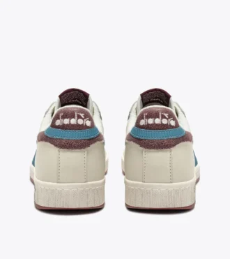 Game Low Stripes Waxed Baskets rétro-tennis