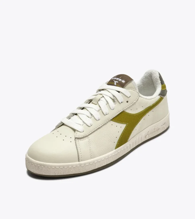 Game Low Stripes Waxed Baskets rétro-tennis