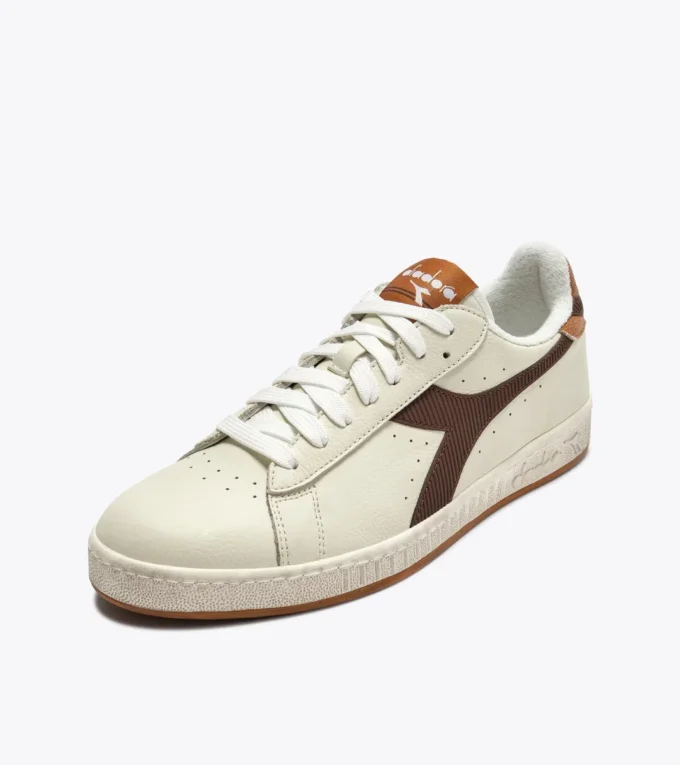 Game Low Stripes Waxed Baskets rétro-tennis