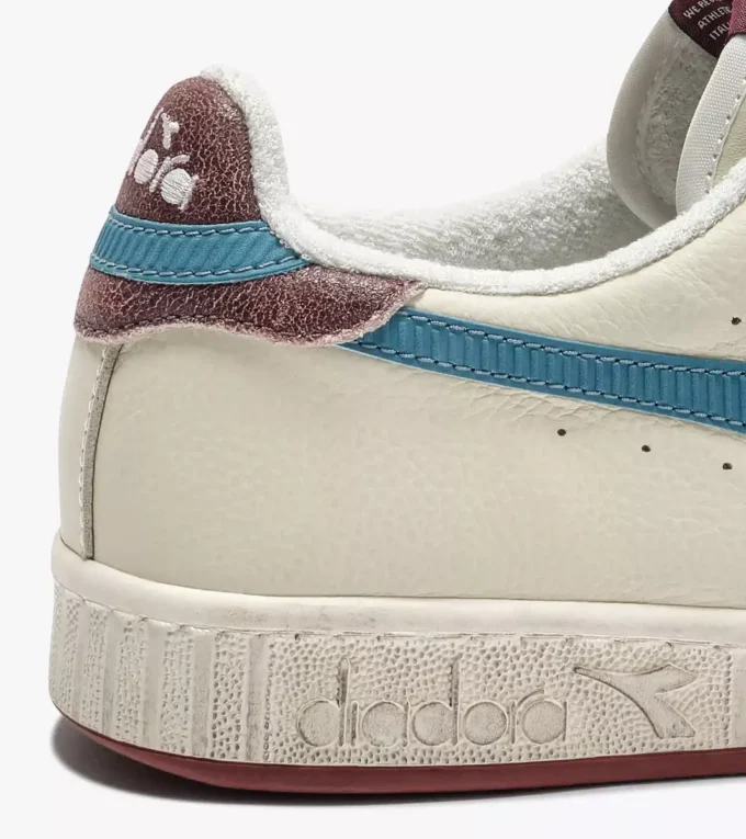 Game Low Stripes Waxed Baskets rétro-tennis