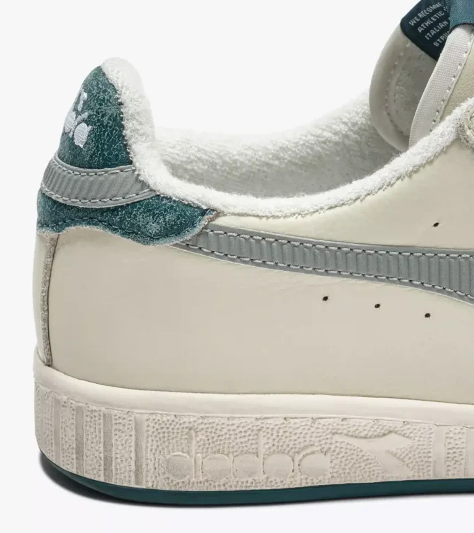 Game Low Stripes Waxed Baskets rétro-tennis