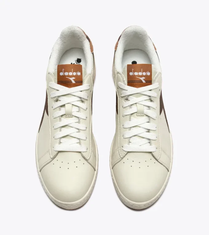 Game Low Stripes Waxed Baskets rétro-tennis