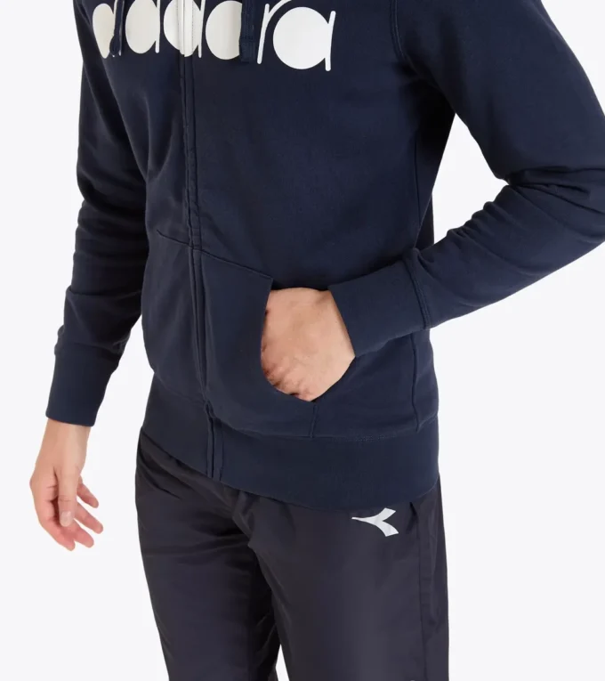 Hd Fz Sweat Diadora Club Tennis sweat à capuche zippé intégral