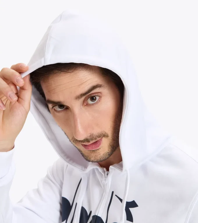 Hd Fz Sweat Diadora Club Tennis sweat à capuche zippé intégral