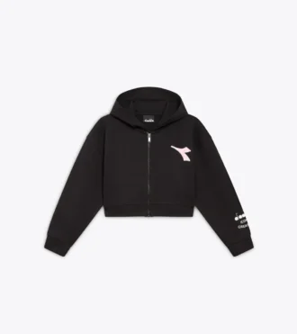 Jg. Hoodie Fz Pink Smile Sweat à capuche avec détails délavés – Fille