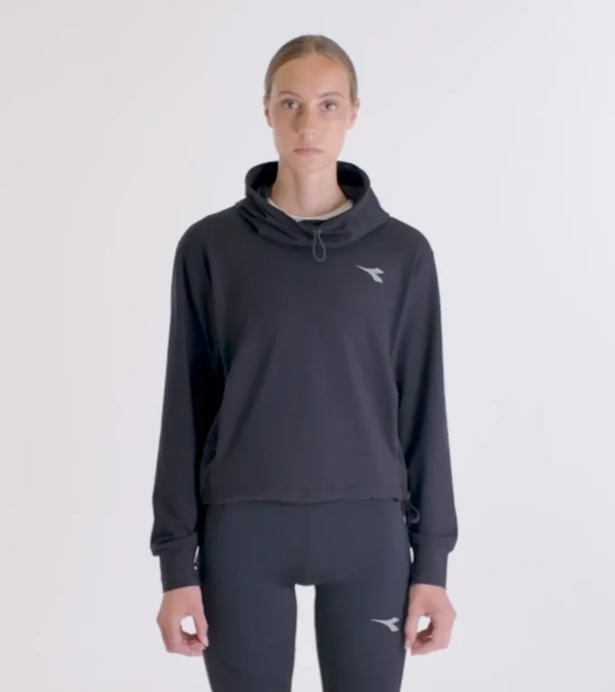 L. Sweat à capuche en jersey Sweat à capuche en jersey pour après l&rsquo;entraînement