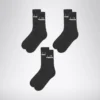 Lot de 3 paires de chaussettes mi-hautes Lot de chaussettes mi-hautes – Trois paires – Unisexe