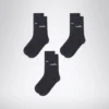Lot de 3 paires de chaussettes mi-hautes Lot de chaussettes mi-hautes – Trois paires – Unisexe