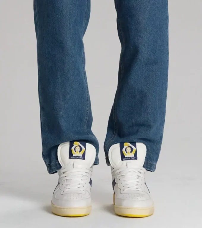 Mi Basket Forty Knit Italia Heritage en cuir