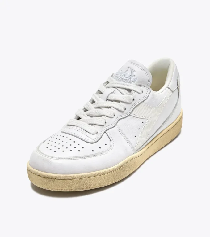 Mi Basket Low Used Heritage baskets en cuir
