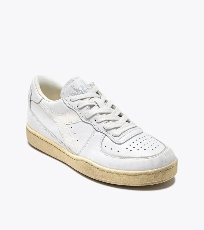 Mi Basket Low Used Heritage baskets en cuir
