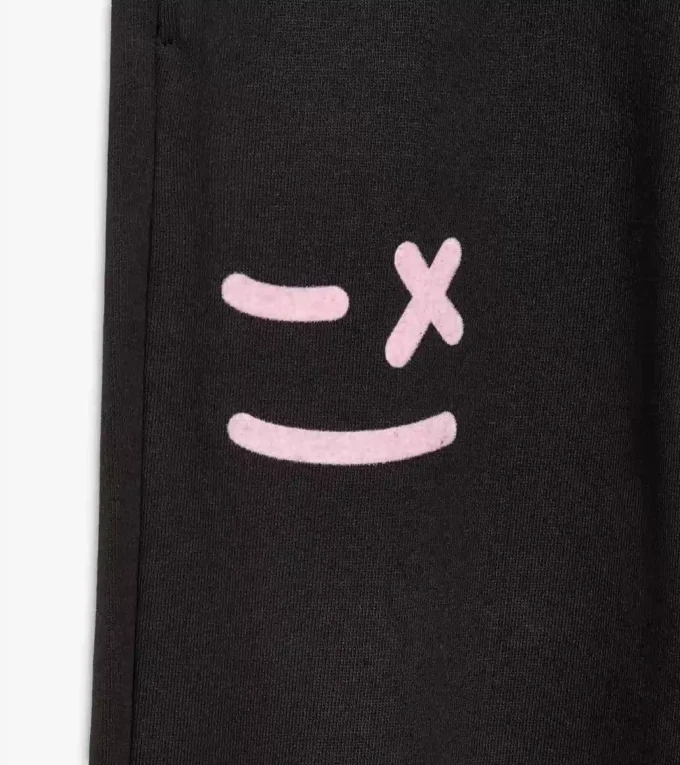 Pantalon de jogging Pink Smile – Confort et ajustement – Fille