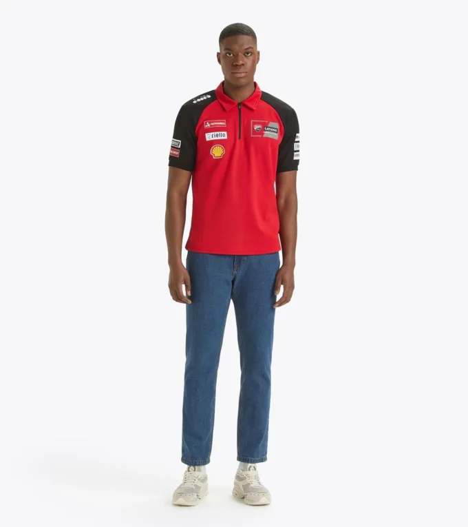 Polo Ducati Replica Mgp24 Polo Ducati 2024 MotoGP sportif Polo Ducati Replica Mgp24 Polo Ducati 2024 MotoGP sportif