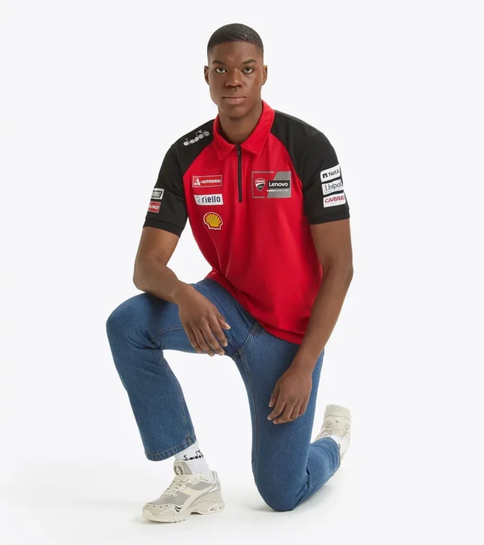 Polo Ducati Replica Mgp24 Polo Ducati 2024 MotoGP sportif Polo Ducati Replica Mgp24 Polo Ducati 2024 MotoGP sportif