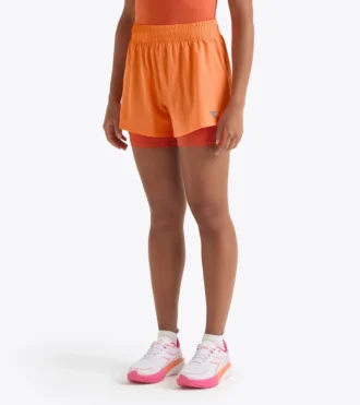 Short L. 2 en 1 5 Run Crew Short de course 2 en 1 – Entraînement