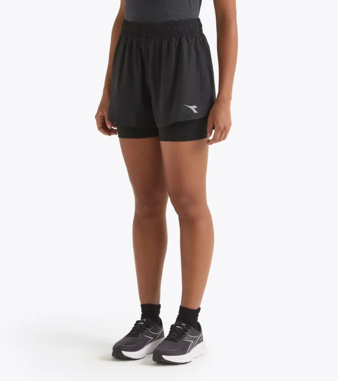 Short L. 2 en 1 5 Run Crew Short de course 2 en 1 – Entraînement