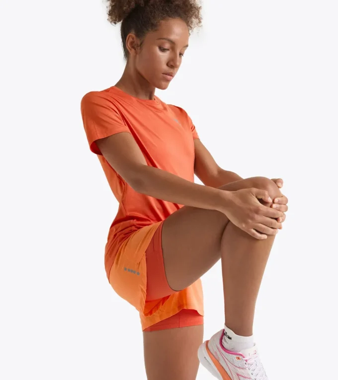 Short L. 2 en 1 5 Run Crew Short de course 2 en 1 – Entraînement