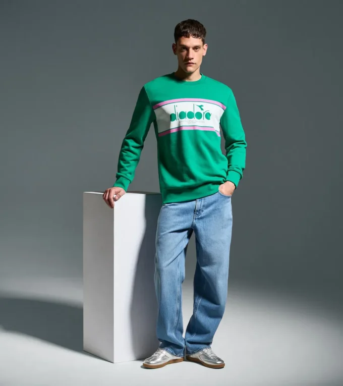 Sweat-shirt Crew Logo Sweat à col rond en coton