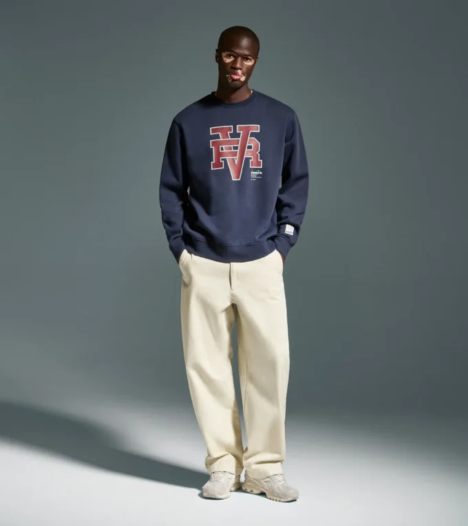 Sweat-shirt Crew Run Valley Sweat-shirt à col rond inspiré du style universitaire – Run Valley