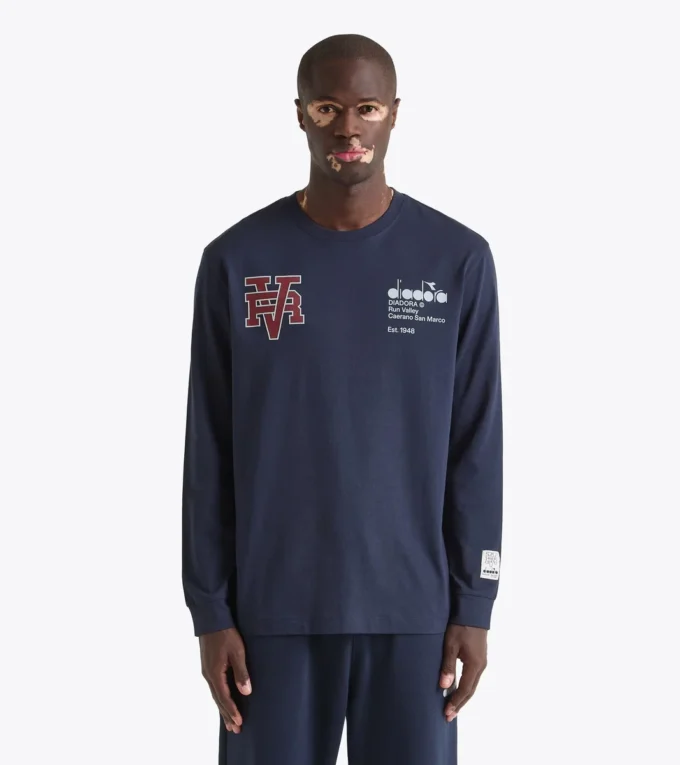 T-shirt Ls Run Valley T-shirt inspiré du style universitaire – Run Valley