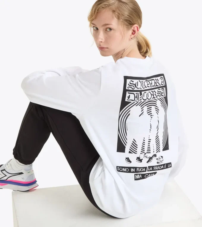 T-shirt Ls Squadra Di Corsa Squadra di Corsa T-shirt à manches longues – Coton recyclé – Unisexe