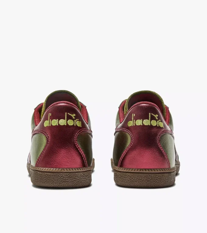 Trainer Metalized Baskets en cuir métallisé