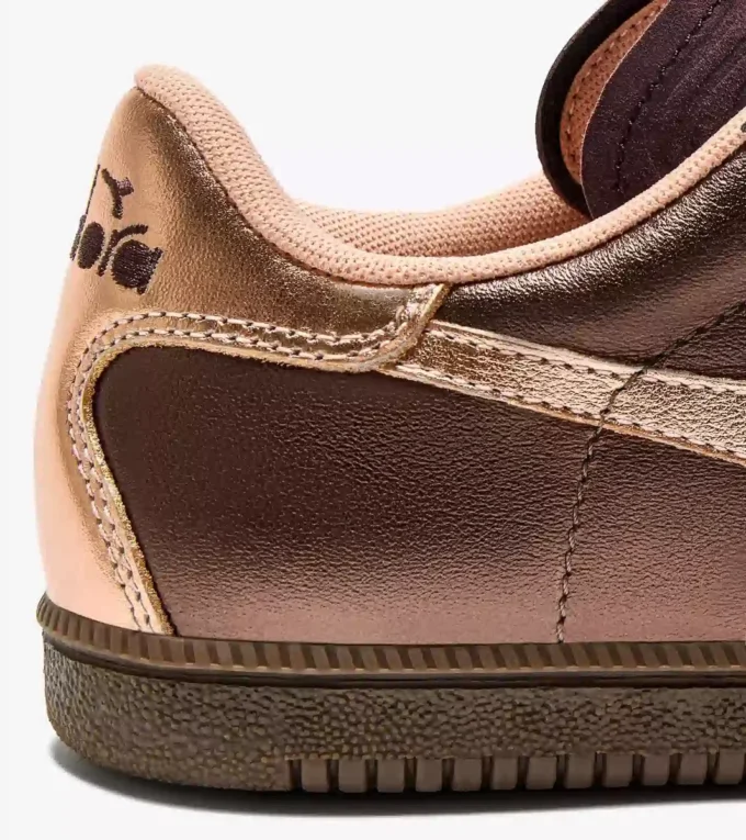 Trainer Metalized Baskets en cuir métallisé