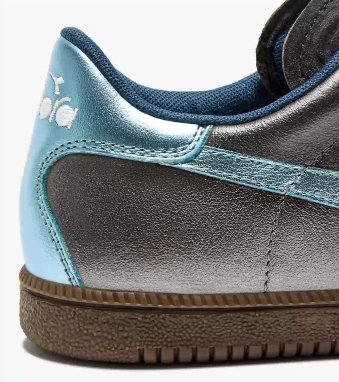 Trainer Metalized Baskets en cuir métallisé