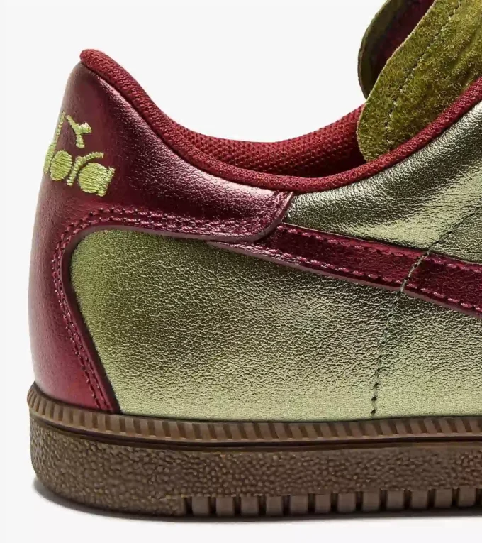 Trainer Metalized Baskets en cuir métallisé